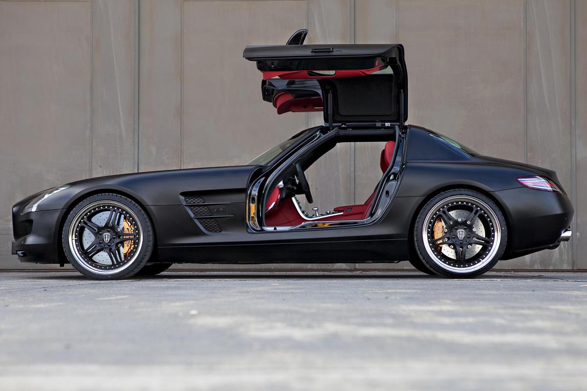 Mercedes SLS AMG 'Black' by Kicherer, side picture