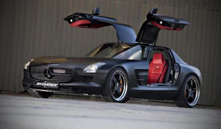 Mercedes SLS AMG 'Black' by Kicherer, front three-quarter picture