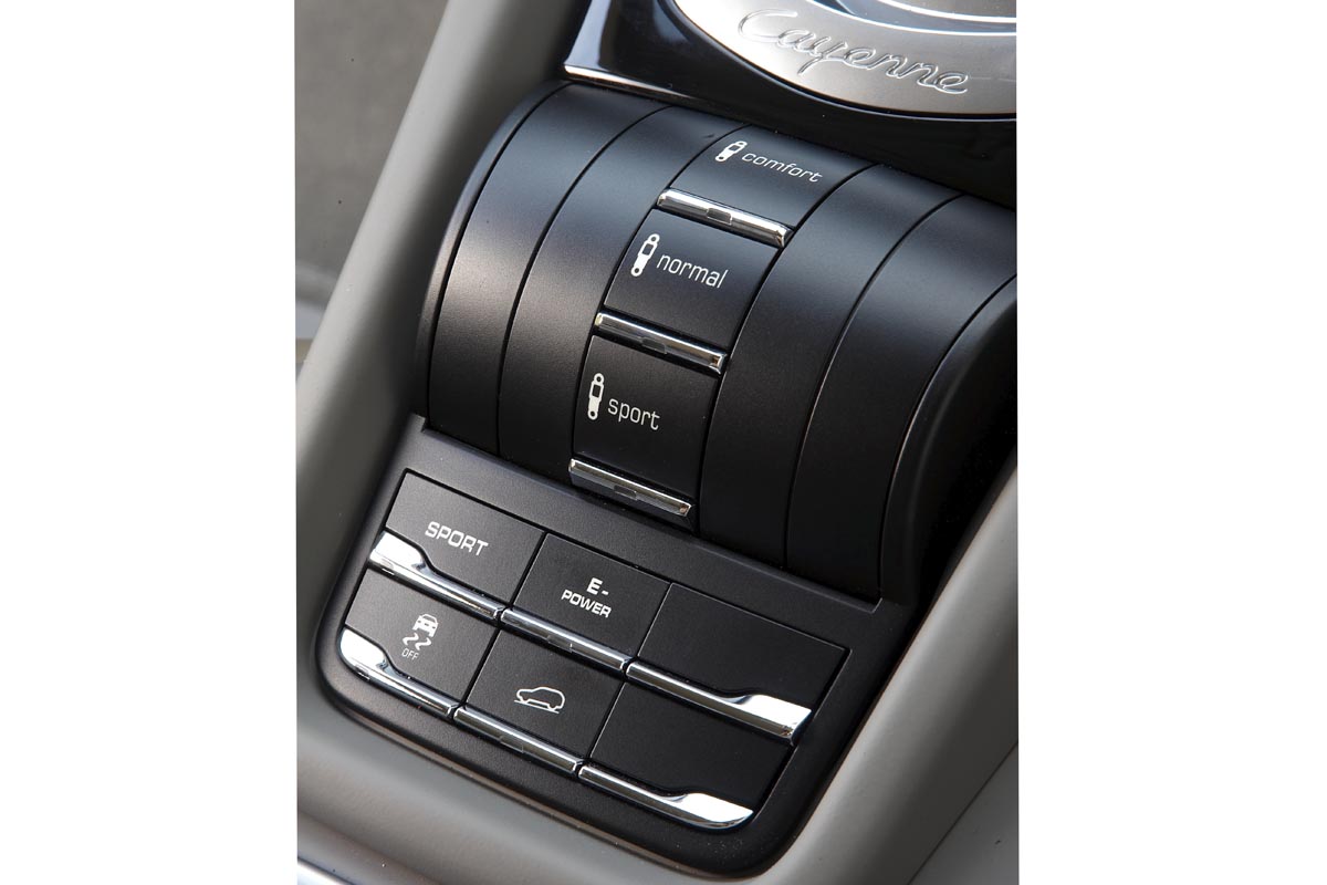 Porsche Cayenne Hybrid switches