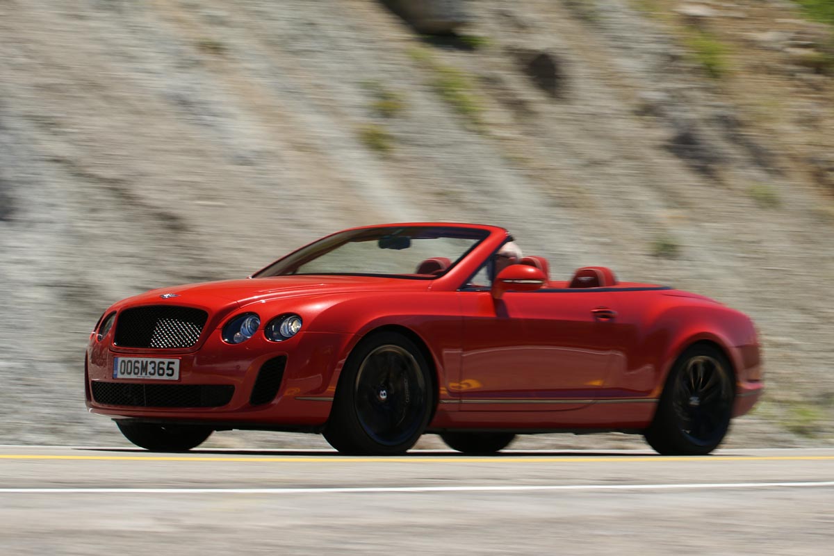 Bentley Conti GT Supersports convertible corner pan