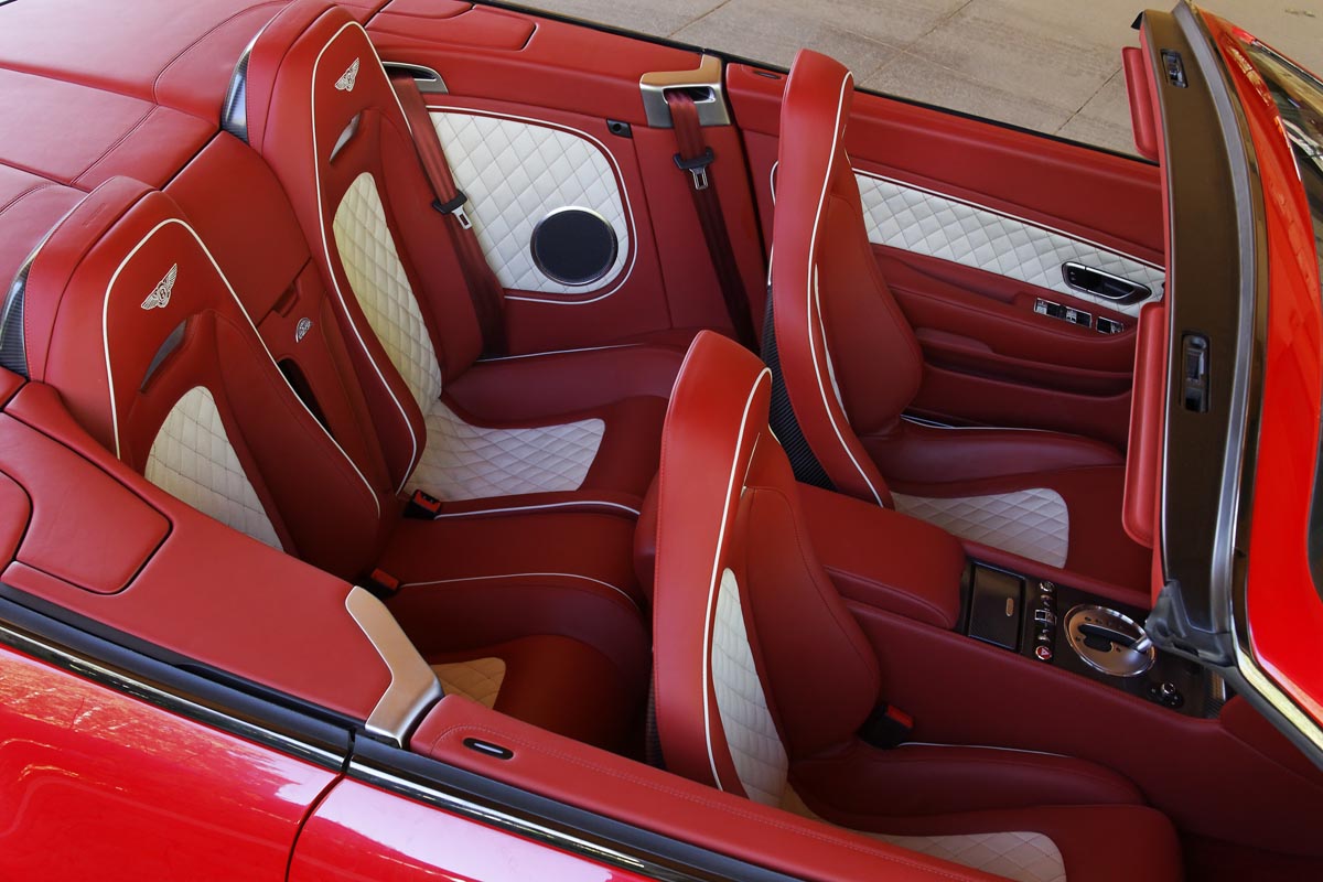 Bentley Conti GT Supersports convertible rear seats
