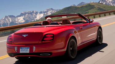 Bentley Conti GT Supersports convertible rear tracking