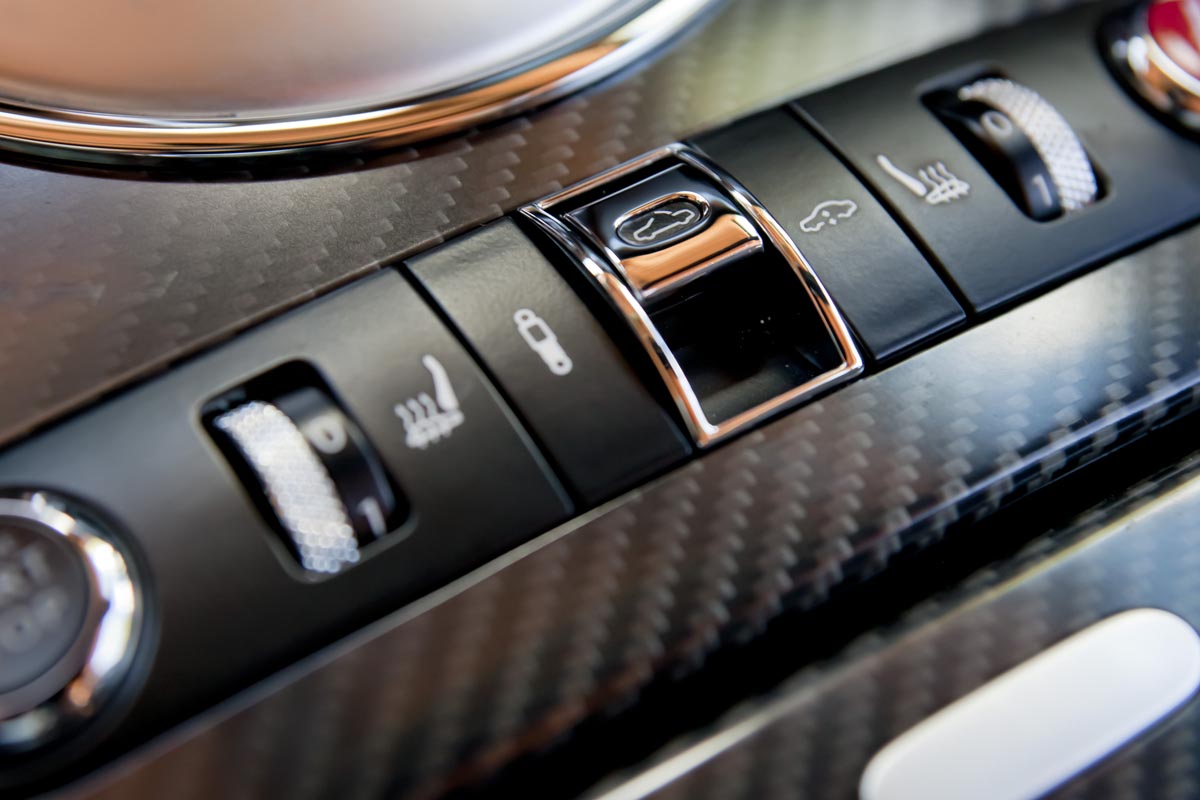 Bentley Conti GT Supersports convertible switches