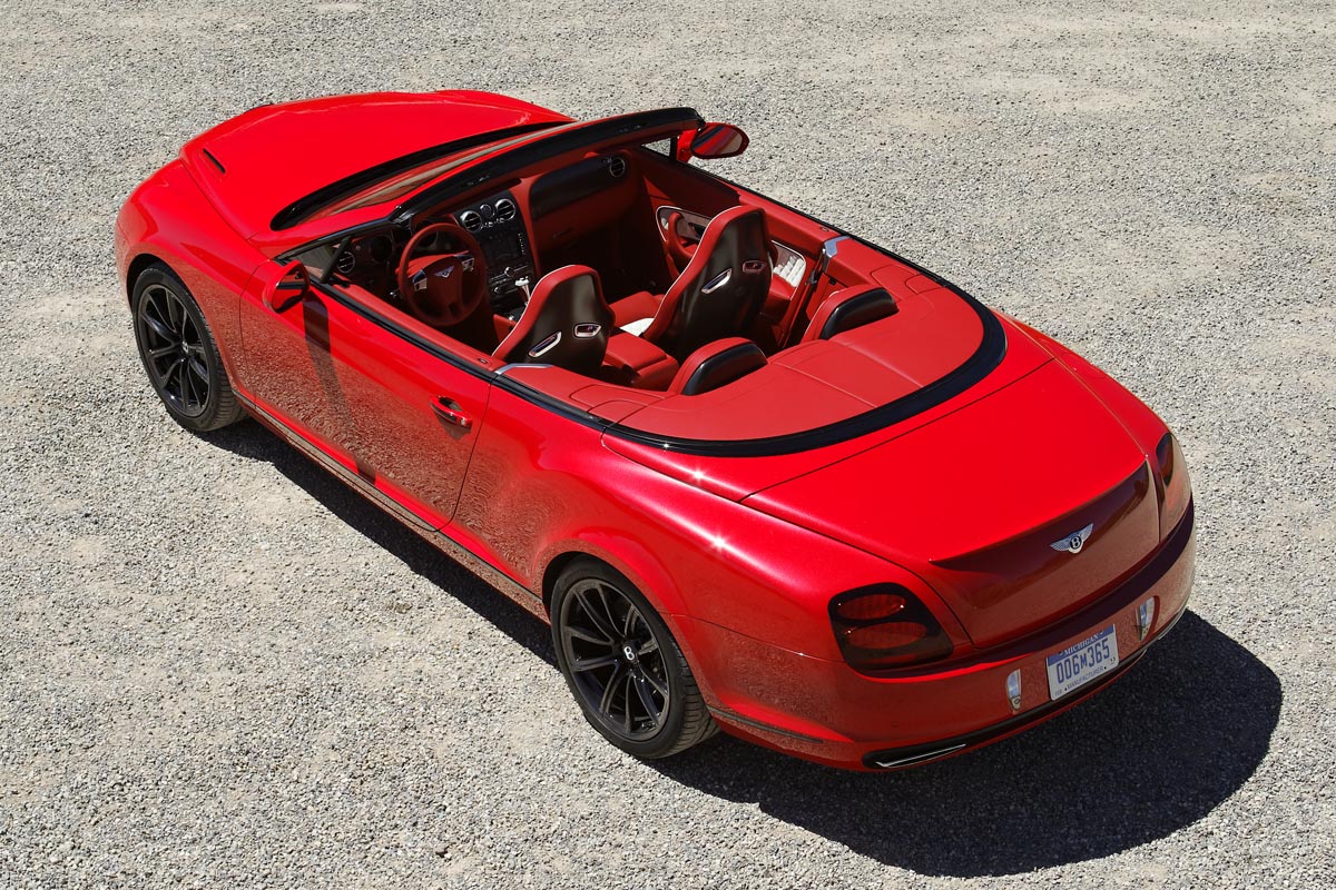 Bentley Conti GT Supersports convertible overhead