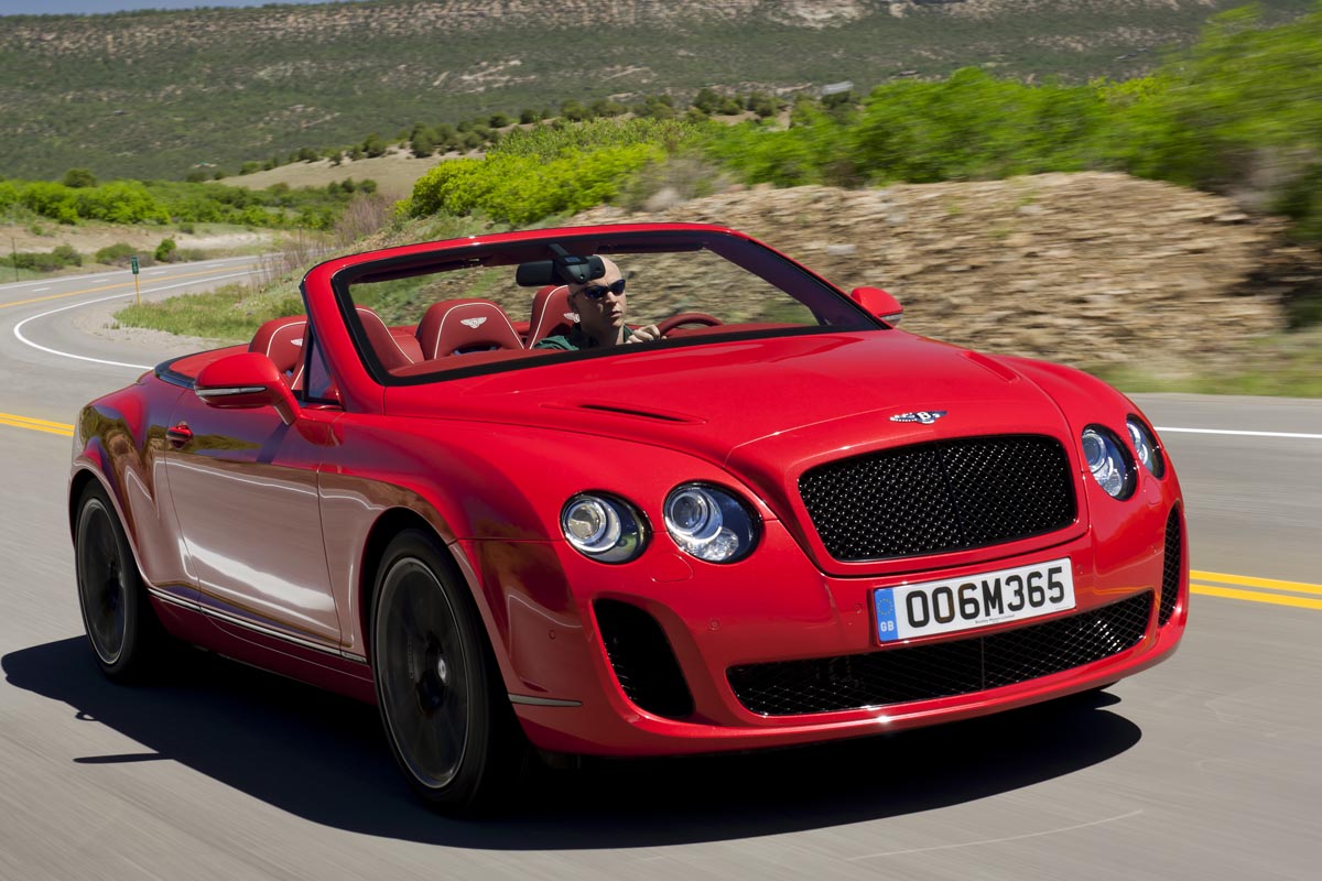 Bentley Conti GT Supersports convertible tracking