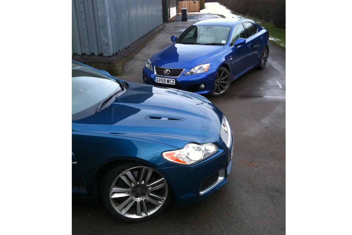 Jaguar XFR long term with Lexus IS-F