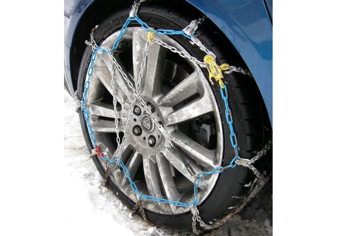 Jaguar XFR long term snowchains