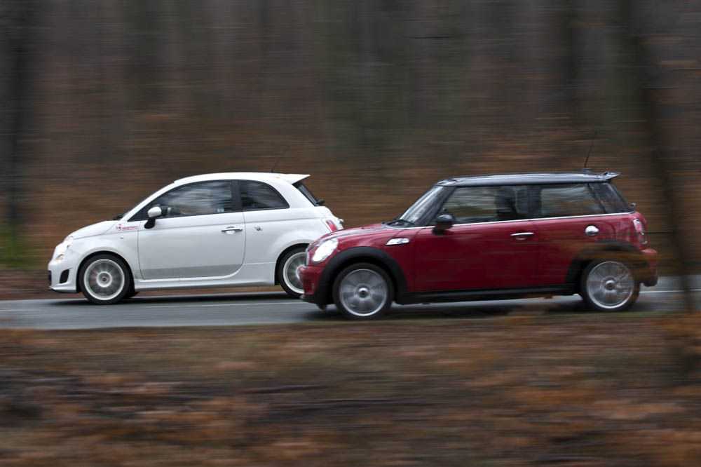 Mini Cooper S and Abarth 500