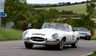 Jaguar 75 celebration drive to Goodwood