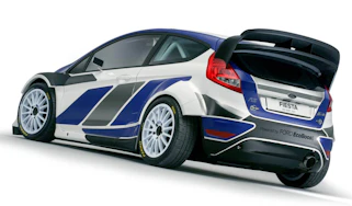 Ford Fiesta WRC rally car