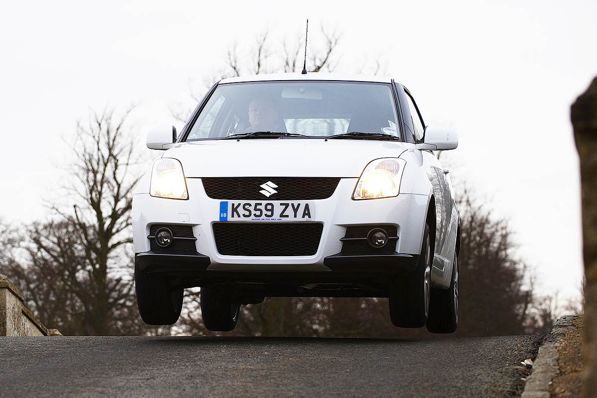Suzuki Swift Sport jumping shot