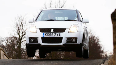 Suzuki Swift Sport jumping shot
