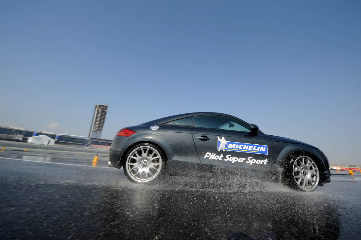 Audi TT on track