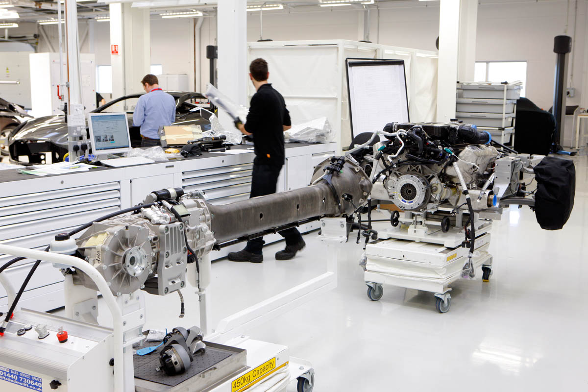 Aston's One-77 tech centre