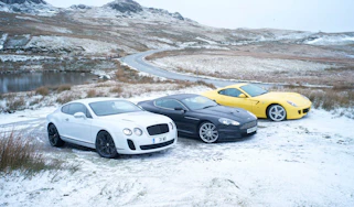Bentley Continental Supersports v Ferrari 599 HGTE v Aston Martin DBS