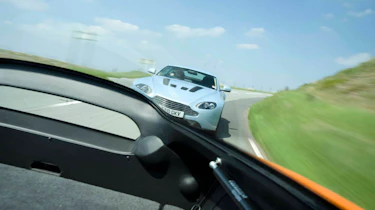 Mercedes SLS AMG v Ferrari 599, Porsche 911, Aston Martin, Audi R8 and Bristol Fighter
