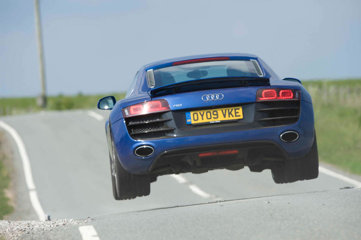 Mercedes SLS AMG v Ferrari 599, Porsche 911, Aston Martin, Audi R8 and Bristol Fighter