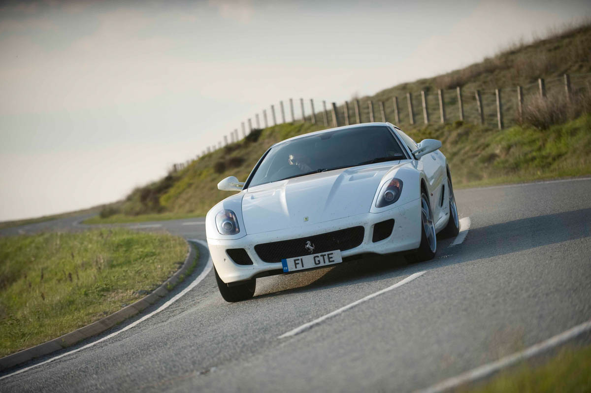 Mercedes SLS AMG v Ferrari 599, Porsche 911, Aston Martin, Audi R8 and Bristol Fighter
