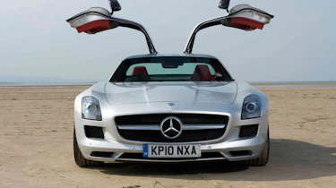 Mercedes SLS AMG v Ferrari 599, Porsche 911, Aston Martin, Audi R8 and Bristol Fighter