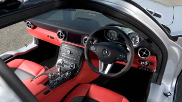 Mercedes SLS AMG v Ferrari 599, Porsche 911, Aston Martin, Audi R8 and Bristol Fighter
