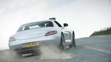 Mercedes SLS AMG v Ferrari 599, Porsche 911, Aston Martin, Audi R8 and Bristol Fighter