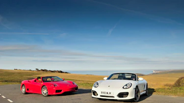 Porsche Boxter Spyder v Ferrari 360 Spider