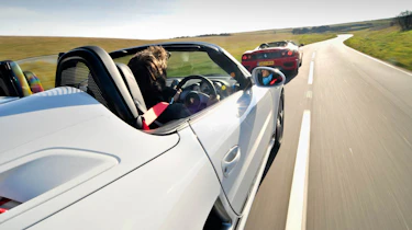 Porsche Boxter Spyder v Ferrari 360 Spider