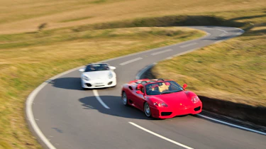 Porsche Boxter Spyder v Ferrari 360 Spider