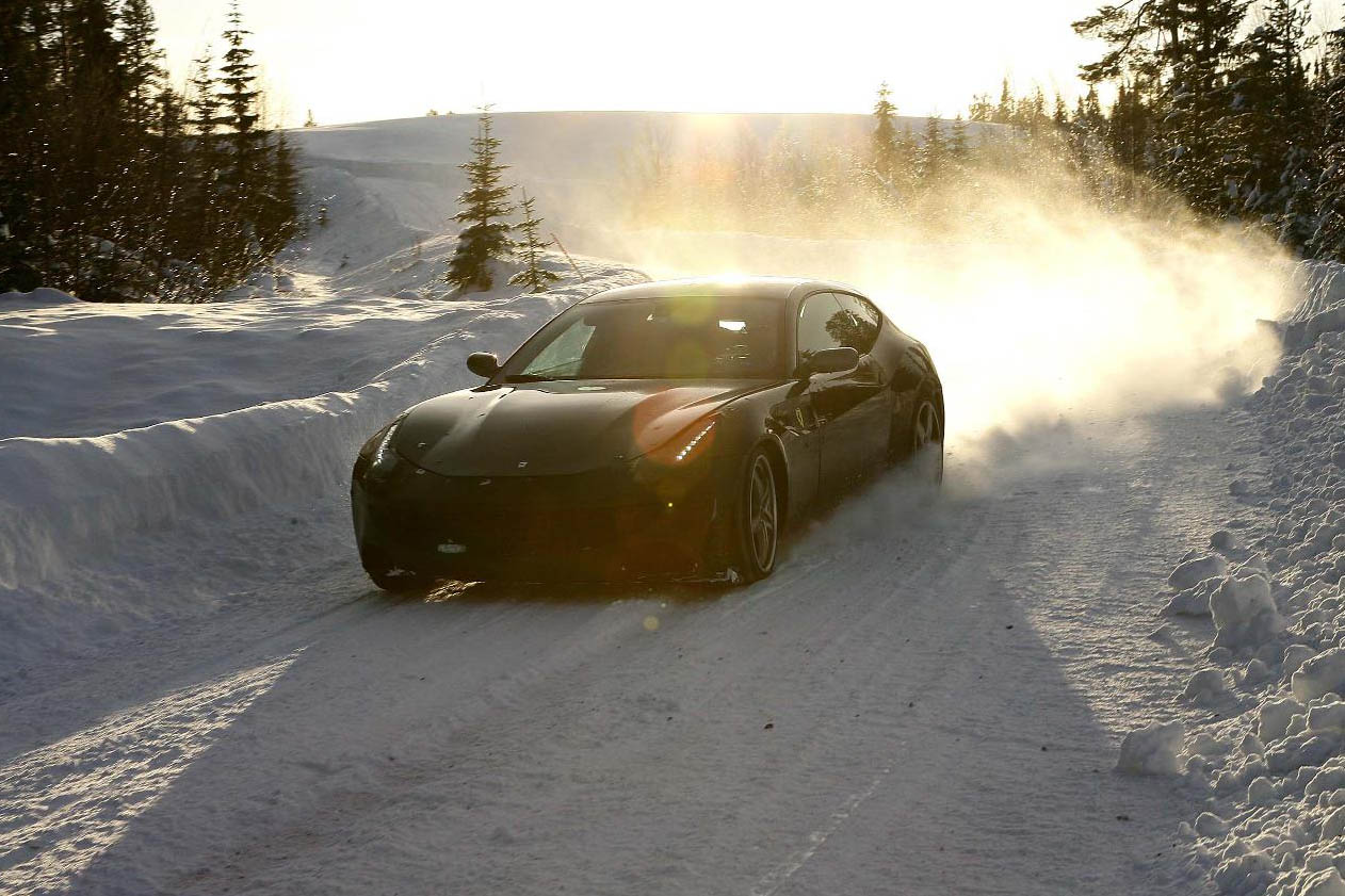 Four-wheel-drive Ferrari FF supercar
