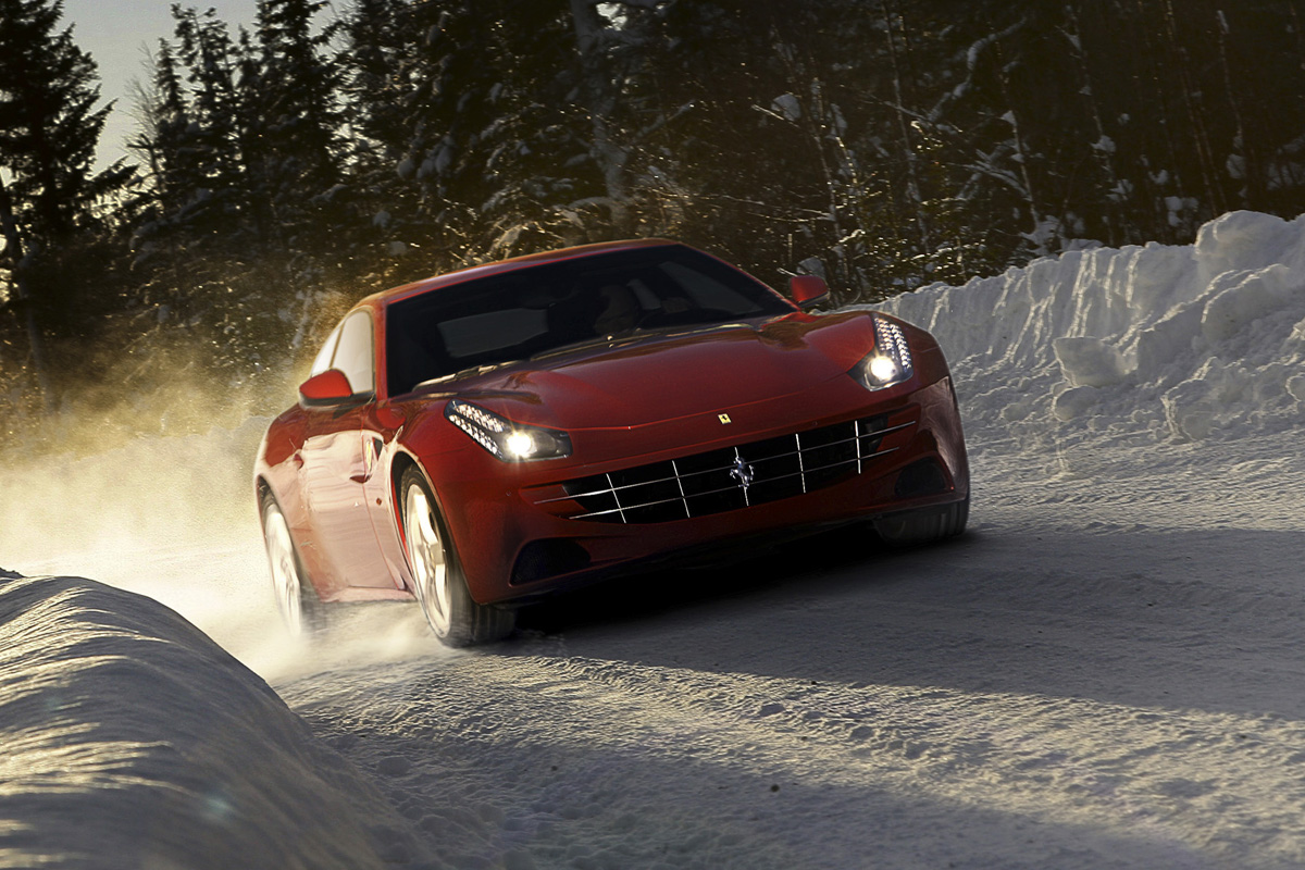 Four-wheel-drive Ferrari FF supercar
