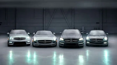 Mercedes-Benz SLS roadster and C-Class coupe