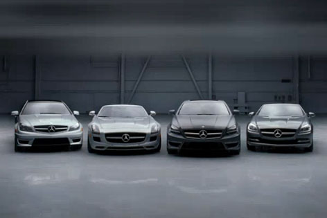 Mercedes-Benz SLS roadster and C-Class coupe