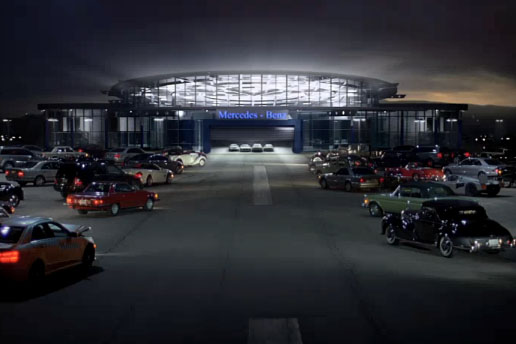 Mercedes-Benz SLS roadster and C-Class coupe