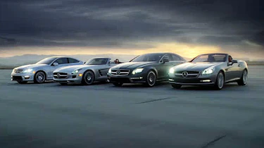 Mercedes-Benz SLS roadster and C-Class coupe