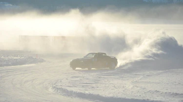 evo goes Mazda MX-5 ice racing