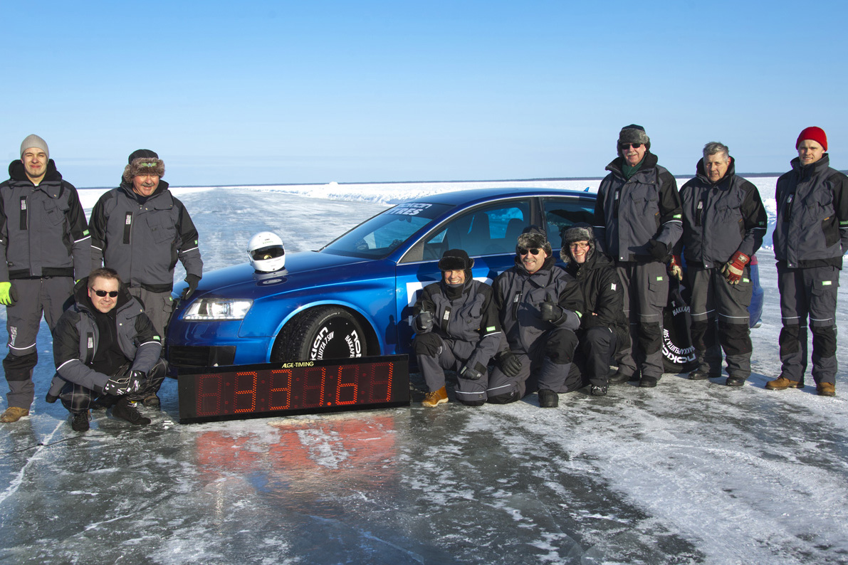 Audi RS6 breaks Bentley's ice speed record