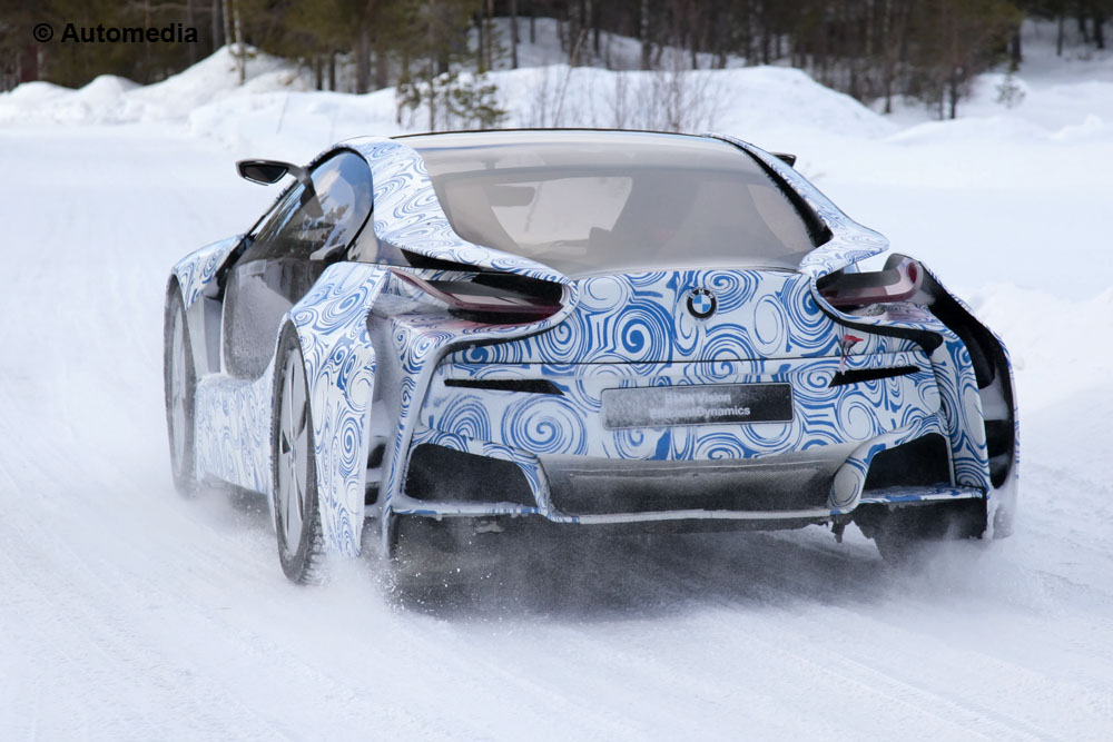 BMW i8 hybrid supercar spy pictures