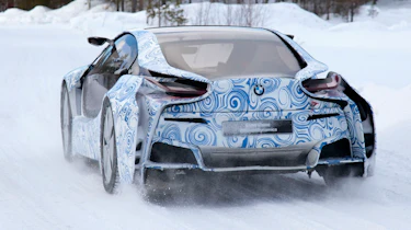BMW i8 hybrid supercar spy pictures