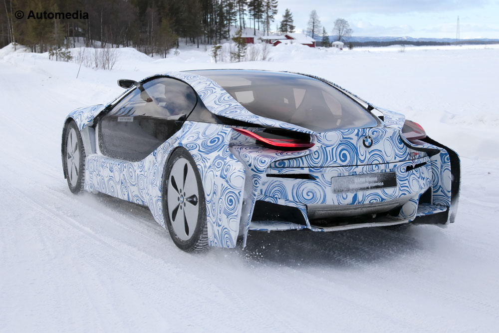 BMW i8 hybrid supercar spy pictures
