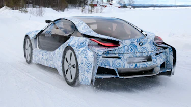 BMW i8 hybrid supercar spy pictures