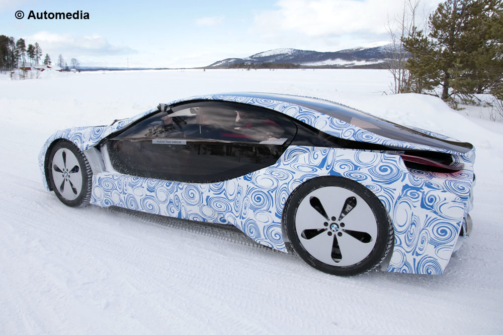 BMW i8 hybrid supercar spy pictures