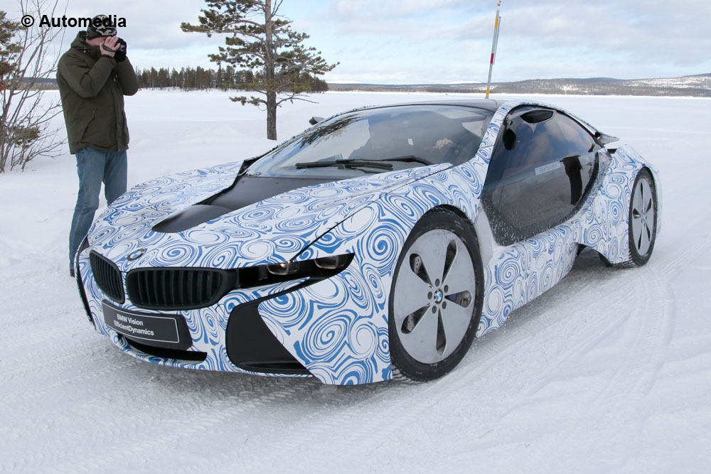 BMW i8 hybrid supercar spy pictures