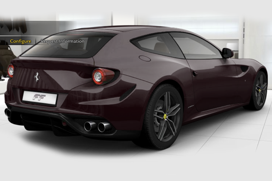 New Ferrari FF configurator