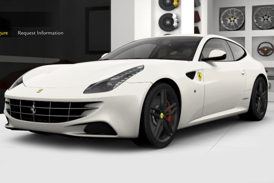 New Ferrari FF configurator