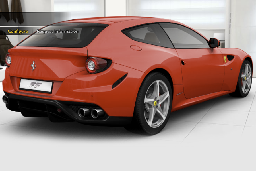 New Ferrari FF configurator