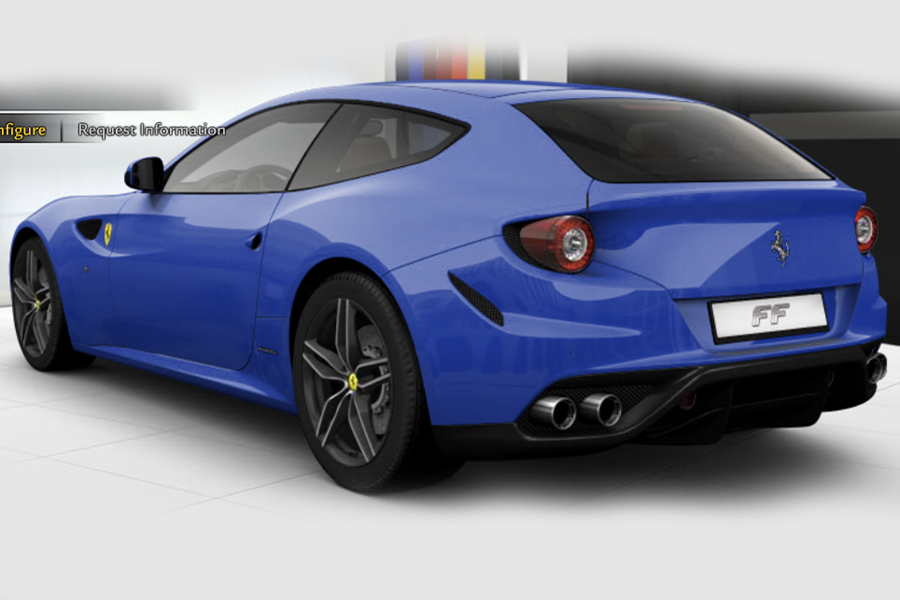 New Ferrari FF configurator