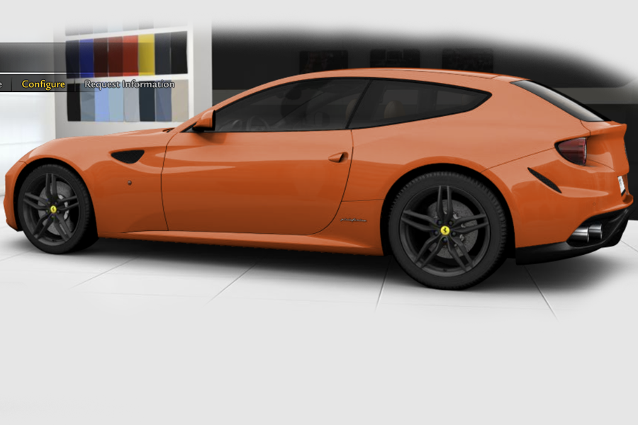 New Ferrari FF configurator