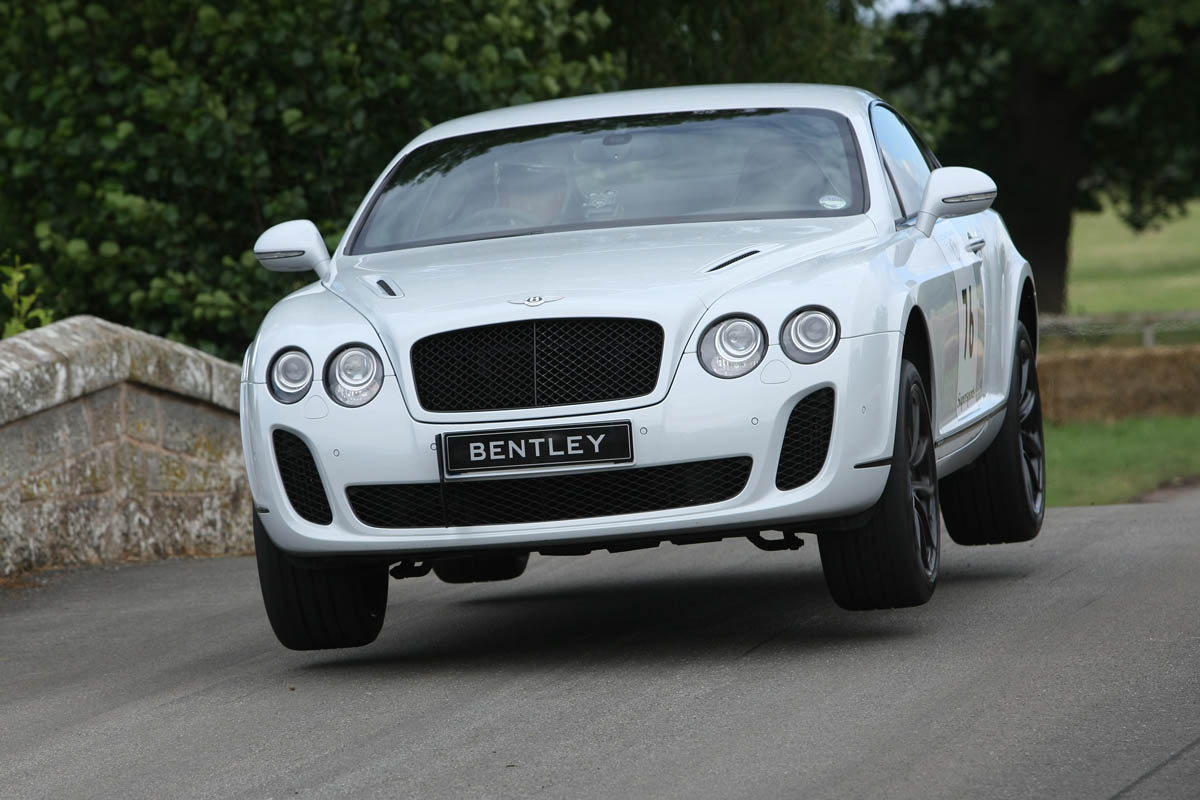 Ice record breaking Bentley Continental Supersports Convertible at Cholmondeley