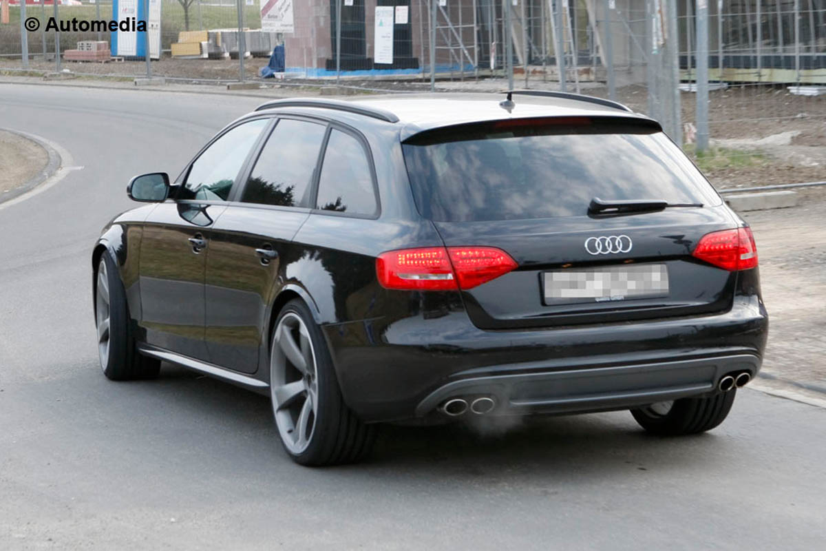 New Audi RS4 sports saloon spy shots