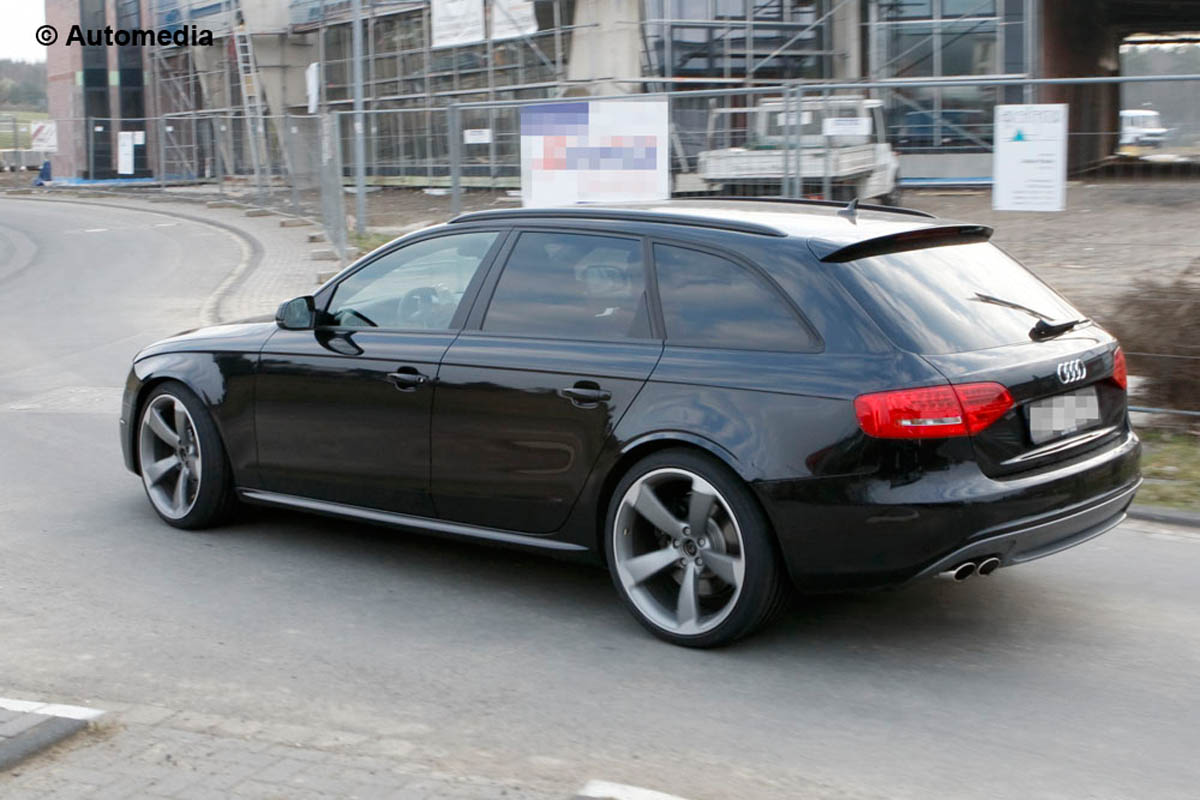 New Audi RS4 sports saloon spy shots